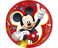 #ZTA Talerzyki papierowe Mickey pals at play disney, rozm. 23 cm 8szt. KK