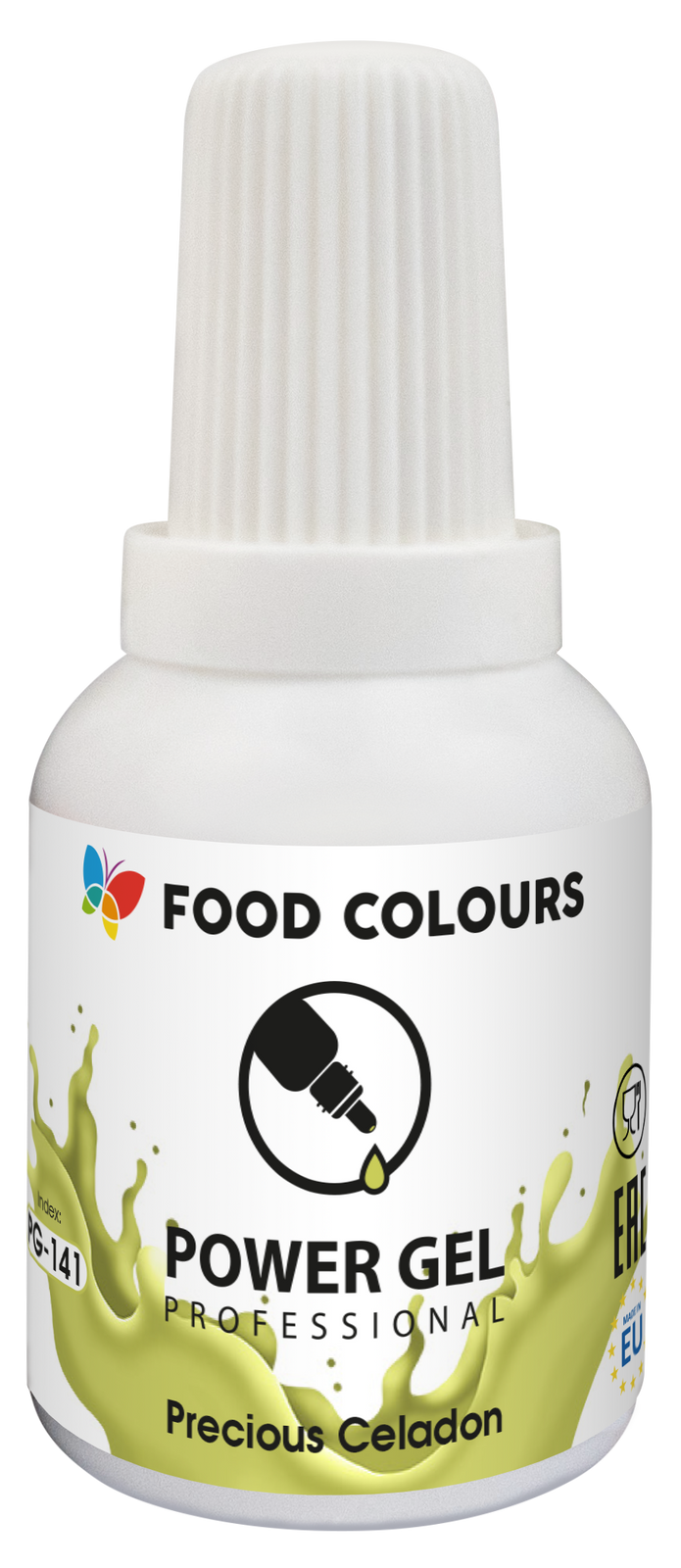 Barwnik w żelu pistacjowy 20g PowerGel Food Colours - opakowanie