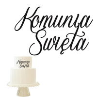 Decor na bok tortu KOMUNIA ŚWIETA WZ.A