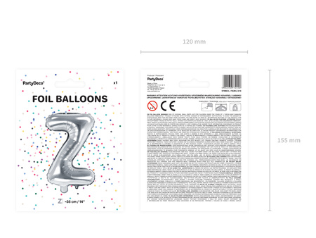 Balon foliowy Litera ''S'', 35cm, złoty