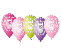 #BL Balony Premium "Sówka", nad. 1 kolor, 12" / 5 szt. KK