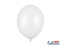 Balony lateksowe strong 30 cm metaliczny BIAŁY 10 szt.