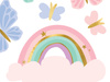 Baner Happy Birthday Jednorożec, 230x17.5 cm, mix
