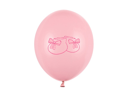 Balony 30cm, Kropki, Pastel Poppy Red (1 op. / 50 szt.)