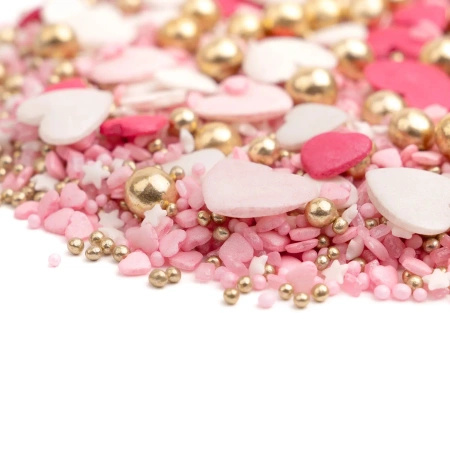Posypka dekoracyjna AMOUR PINK 90g Słodki Bufet