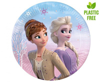#ZTA Talerzyki papierowe Frozen 2: Wind Spirit, next generation, 20cm, 8 szt. (plastic-free)