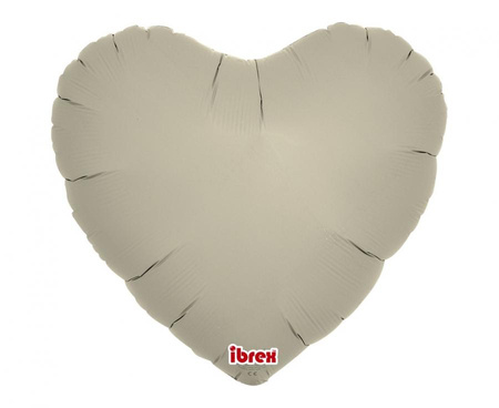 #BFK Balon Ibrex Hel, serce 14", Sand Gray, 5 szt.