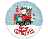 #BFK Balon foliowy 18" North Pole Express Christmas