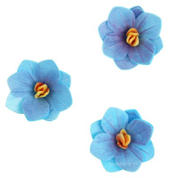 Dekoracja waflowa Hortensja JAGODOWA 6 szt. Rose Decor