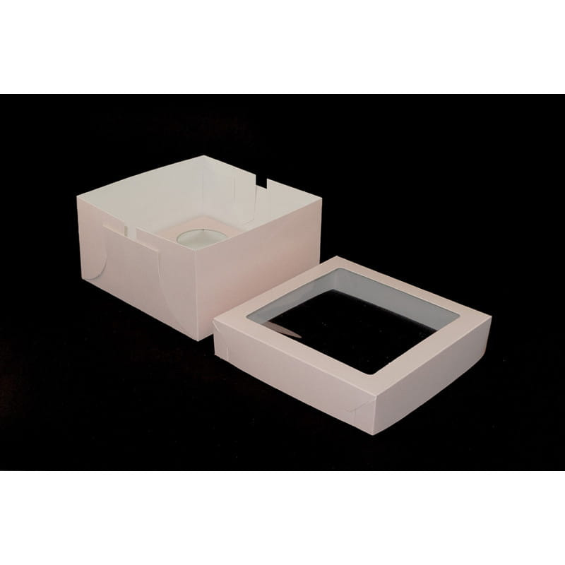 Różowe opakowanie na 4 muffinki z wkładem stabilizującym