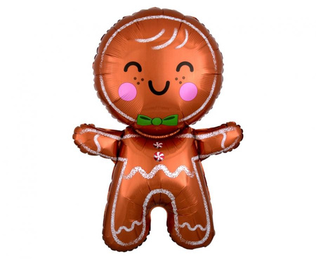 #BFK Balon foliowy SHP - Piernikowy ludzik, 55x78 cm, zapakowany