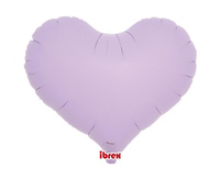 #BFK Balon Ibrex Hel, serce Jelly 14", Pastel Lavender, 5 szt.