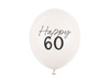 Balony 30 cm, Happy Birthday, mix beżowy (1 op. / 50 szt.)