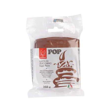Masa cukrowa do obkładania i prostych dekoracji BRĄZOWA Modecor 250g