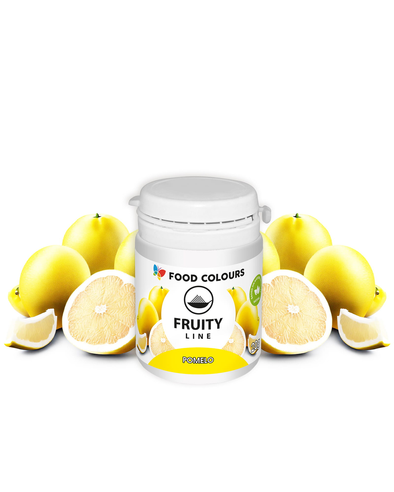 Barwniki naturalne w proszku POMELO 20g Food Colours – żółty barwnik w proszku