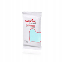 Masa cukrowa do figurek BŁĘKITNA BABY BLUE 1 kg Saracino