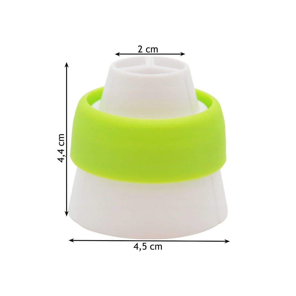 Przykład zastosowania tylek rosyjskich do dekoracji kremowych kwiatów