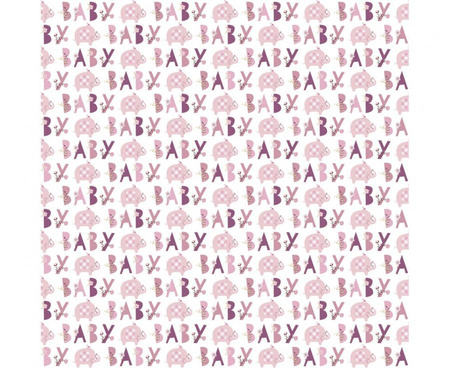 #PAK Papier prezentowy Floral Elephant, różowy, 76 x 152 cm KK