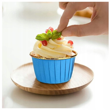 Papilotki kubeczki do muffin NIEBIESKIE 50 szt.