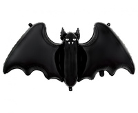 Balon foliowy Nietoperz, czarny 46x100 cm Halloweem