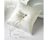 #DEI Poduszka na obrączki Elegant butterfly, kość słoniowa
