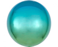 #BFK Balon foliowy ORBZ - kula niebieski-zielony