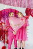 Balon foliowy Gwiazda 3D, 95cm, srebrny