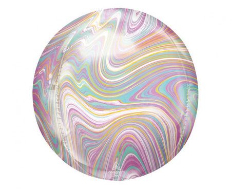 #BFK Balon foliowy ORBZ Marblez - kula pastelowa