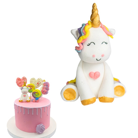 Cukrowa figurka na tort SŁODKI JEDNOROŻEC