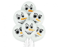 #BL Balony D11 Snowman Faces 2C2S, 6 szt.