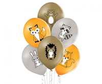 #BL Balony D11 Forest Animals PA Mix3 2C2S, 6 szt.