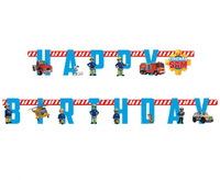 #DEBA Baner papierowy Strażak Sam, 180 x 15 cm