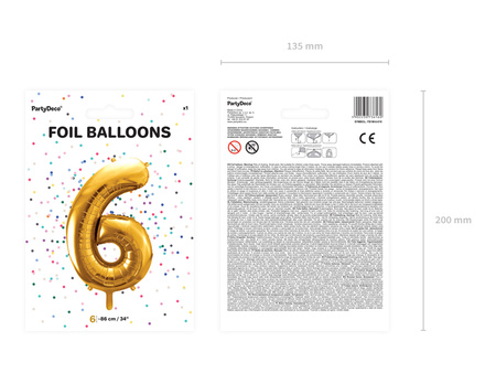 Balon foliowy Cyfra ''0'', 86cm, srebrny