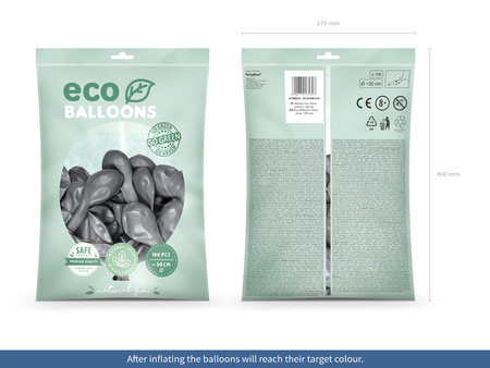 Balony Eco 26cm pastelowe, jasny różowy (1 op. / 100 szt.)