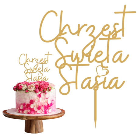Topper na tort CHRZEST ŚWIĘTY WZ.VI 