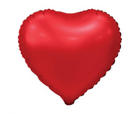 #BFK Balon foliowy Serce, matowe, czerwone, 18 cali AA