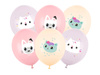 Balony 30 cm, Koci Domek Gabi, mix (1 op. / 6 szt.)