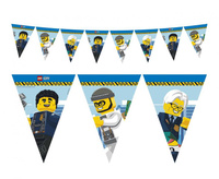 #DEBA Banner Lego City, 9 flag (papier FSC) KK