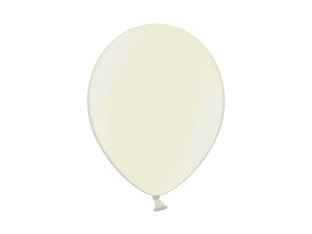 Balony 23cm, Metallic Ivory (1 op. / 100 szt.)