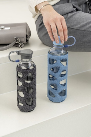 Bidon szklany IN GIRO 0,5l VIOLAN BERRY - Leonardo