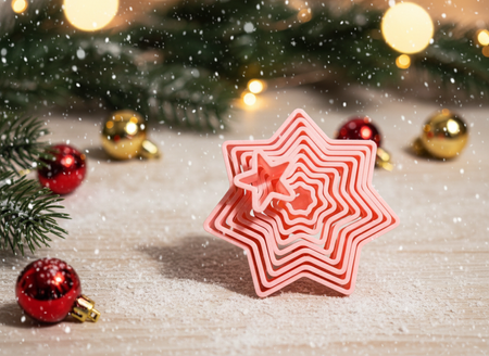 Zestaw 10 elem. foremek do tworzenia dekoracji Choinka 3D KicCake