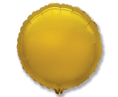 #BFK Balon foliowy 9" FX - Okrągły (złoty), niepakowany
