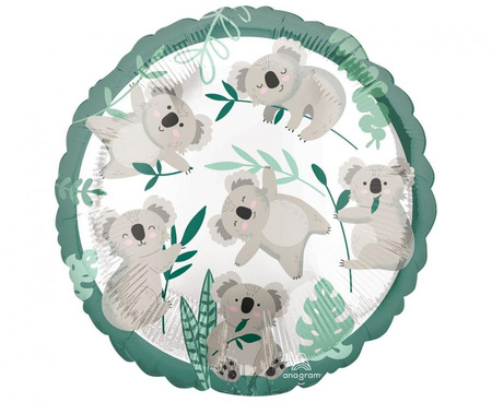#BFK Balon foliowy 18 cali Koala, zapakowany
