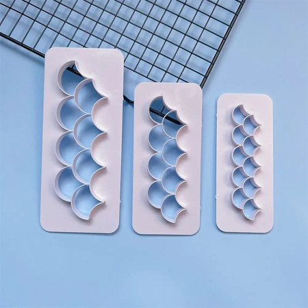 Zestaw wykrawaczek geometrycznyych FALBANKI ŁUSKI 3 szt.