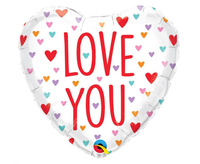 #BFK Balon foliowy 18" QL Love You Little Hearts, 1 szt. KK