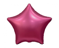 #BFK Balon foliowy "Gwiazda", matowa, c. różowa, 19" KK