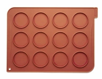 Mata silikonowa do makaroników śr. 70 mm 12 gniazd WOP01 WHOOPIES Silikomart