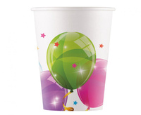 #ZKU Kubeczki papierowe Sparkling Balloons (KOKLIKO) 200 ml, 8 szt.