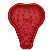 Foremka do tworzenia dekoracji BALON SERDUSZKOWY foremka + stempel WZ.I KicCake