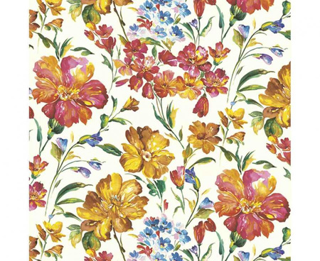 #ZSE Serwetki papierowe Orange and Yellow Flowers Wallpaper, 33 x 33 cm,  20 szt.